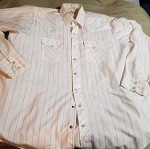 Western opal snap button up striped shirt